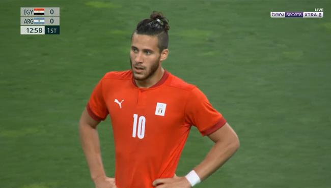 تصدي جيرمياس ليدسما يحرم رمضان صبحي من تسجيل هدف