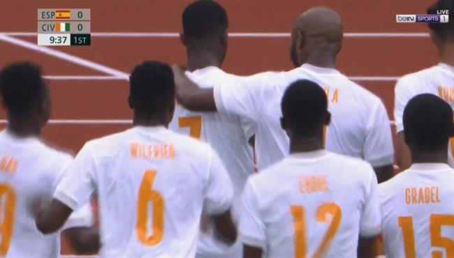 هدف كوت ديفوار الاول في مرمي اسبانيا باولمبياد طوكيو