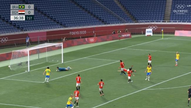 هدف فوز البرازيل علي مصر 1 0 اولمبياد طوكيو