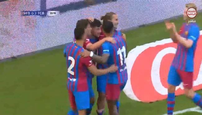 هدف برشلونة الثاني في مرمي شتوتجارت 2 0 مباراة ودية