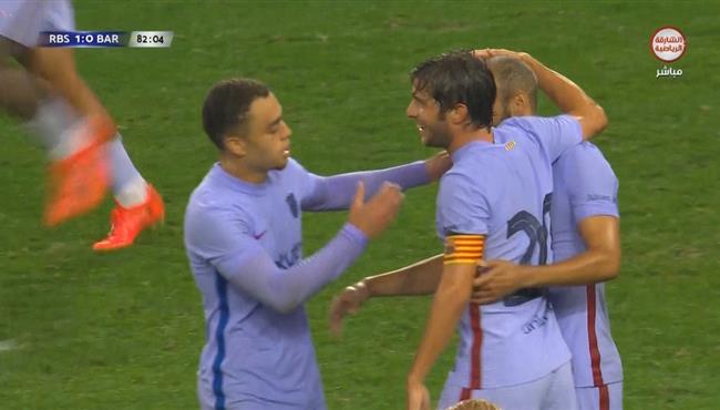 هدف تعادل برشلونة مع سالزبورج 1 1 برايثوايت