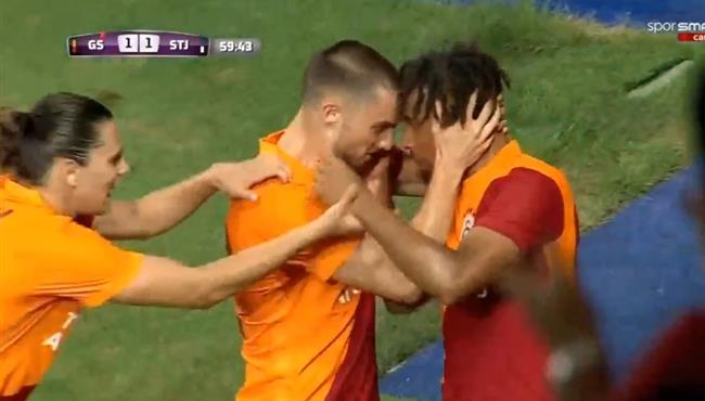 اهداف مباراة جالطة سراي وسانت جونستون 1 1 الدوري الاوروبي