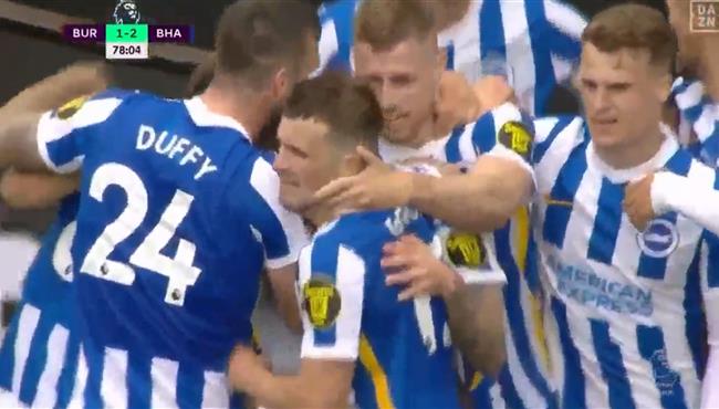 اهداف مباراة برايتون وبيرنلي 2 1 الدوري الانجليزي