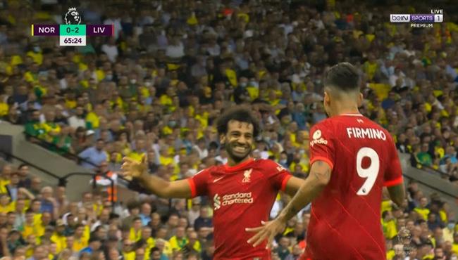 هدف فيرمينو في مرمي نورويتش سيتي اسيست محمد صلاح