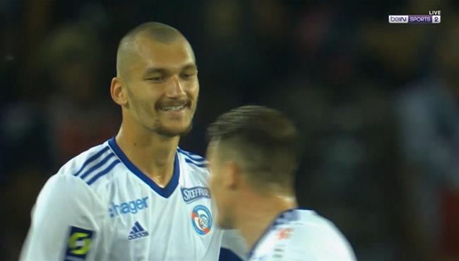 هدف ستراسبورج الثاني في مرمي باريس سان جيرمان