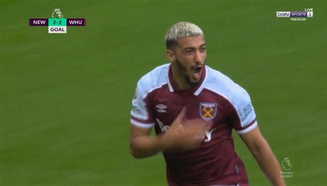 هدف سعيد بن رحمة في مرمي نيوكاسل بالدوري الانجليزي