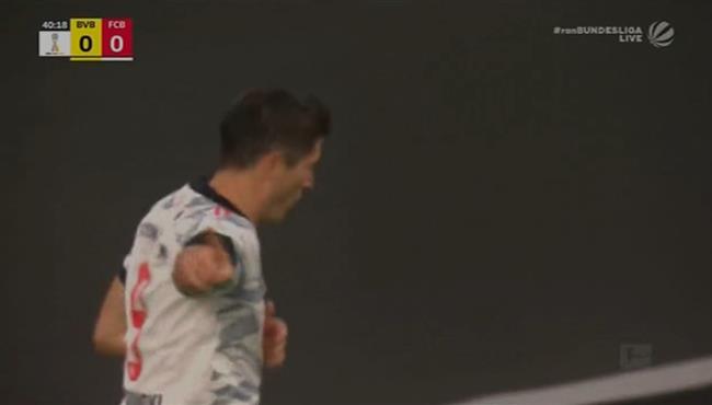 هدف ليفاندوفسكي الاول في مرمي بوروسيا دورتموند بكاس السوبر الالماني