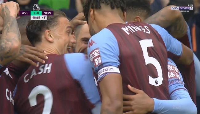 اهداف مباراة استون فيلا ونيوكاسل 2 0 الدوري الانجليزي