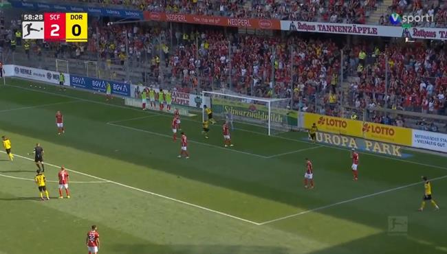 اهداف مباراة بوروسيا دورتموند وفرايبورج 2 1 الدوري الالماني