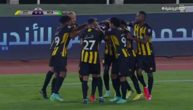 هدف الاتحاد الاول في مرمي الرجاء بنهائي البطولة العربية