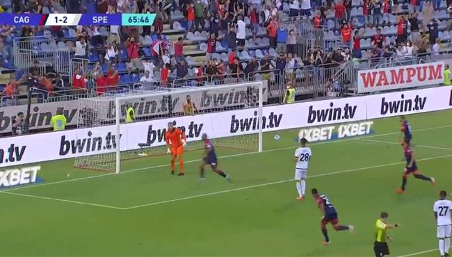 اهداف مباراة كالياري وسبيزيا 2 2 الدوري الايطالي