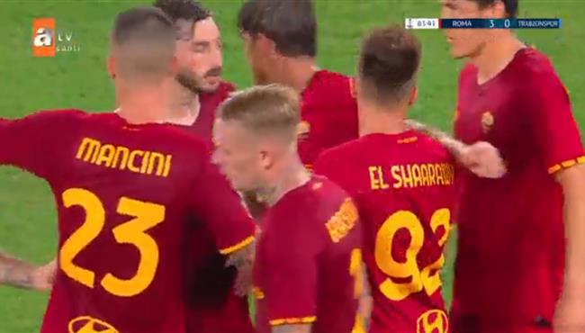 اهداف مباراة روما وطرابزون سبور 3 0 دوري المؤتمر الاوروبي