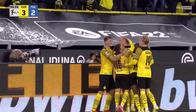 أهداف مباراة بوروسيا دورتموند وهوفنهايم 3 2 الدوري الألماني