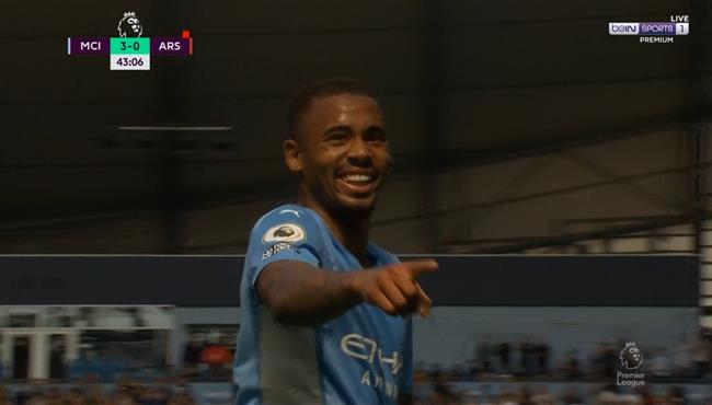 هدف جابرييل جيسوس في مرمي ارسنال بالدوري الانجليزي