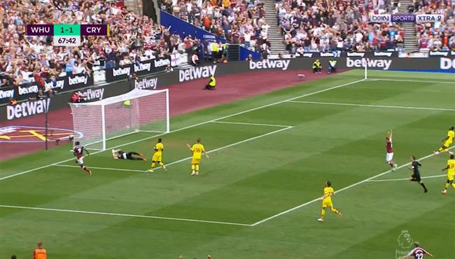 اهداف مباراة وست هام وكريستال بالاس 2 2 الدوري الانجليزي