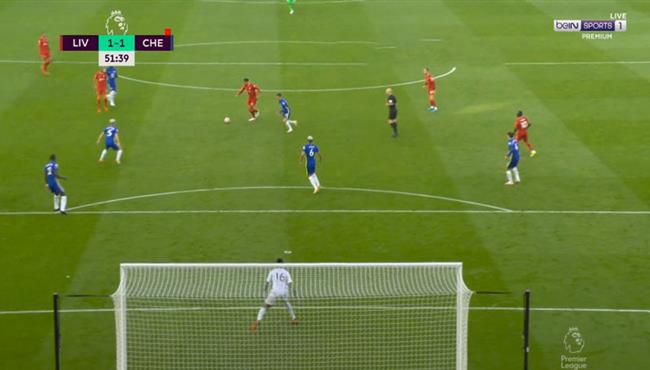 تصدي ميندي يحرم فان ديك من هدف في مباراة ليفربول وتشيلسي