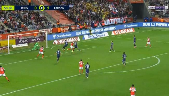 هدف ريمس الملغي امام باريس سان جيرمان