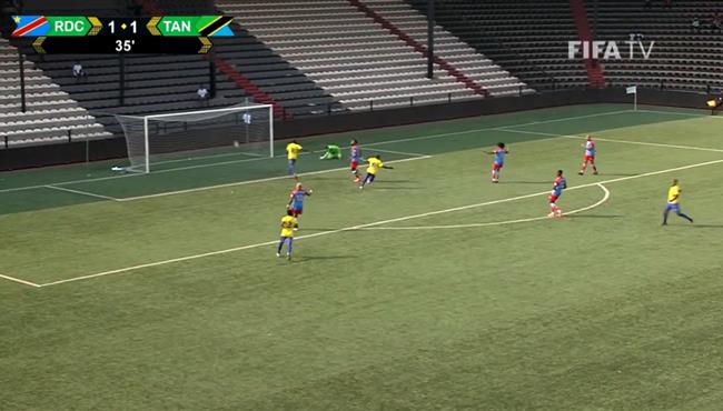 هدف صاروخي رائع في مباراة الكونغو وتنزانيا بتصفيات كأس العالم
