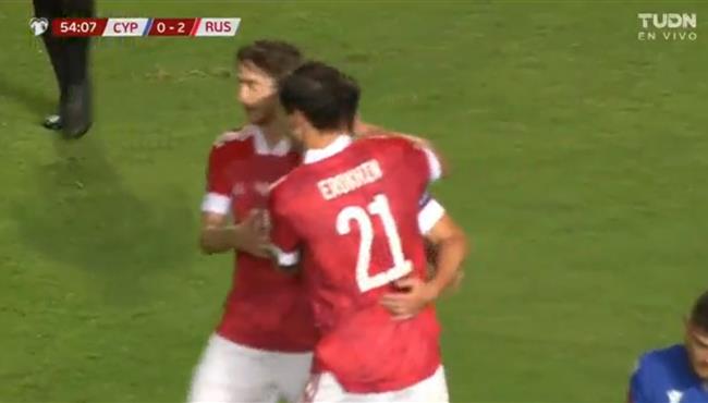 اهداف مباراة روسيا وقبرص 2 0 تصفيات كاس العالم