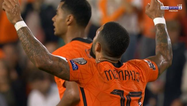 هدف ممفيس ديباي الاول في مرمي الجبل الاسود بتصفيات كاس العالم