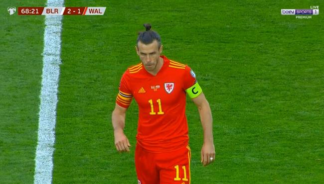 هدف جاريث بيل الثاني في مرمي بيلاروسيا بتصفيات كاس العالم