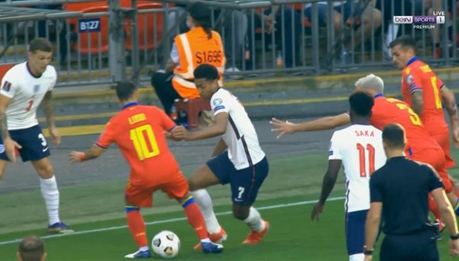 مهاراة رائعة من بيلينجهام في مباراة انجلترا واندورا