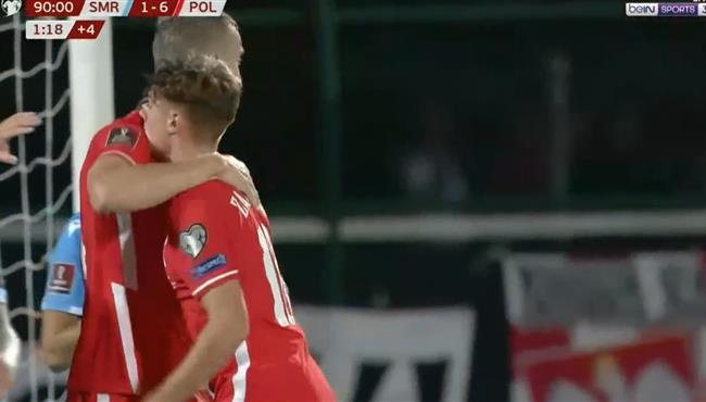 اهداف مباراة بولندا وسان مارينو 7 1 تصفيات كاس العالم