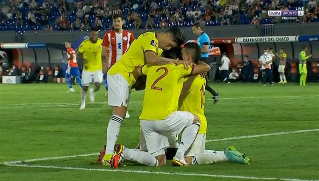 اهداف مباراة كولومبيا وباراجواي 1 1 تصفيات كأس العالم