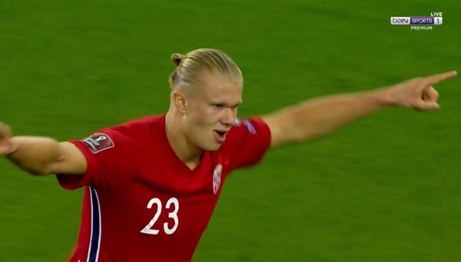 هدف هالاند الاول في مرمي جبل طارق بتصفيات كأس العالم