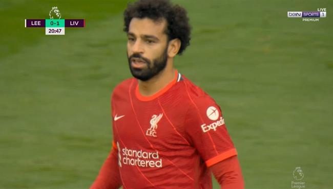 هدف محمد صلاح في مرمي ليدز يونايتد بالدوري الانجليزي