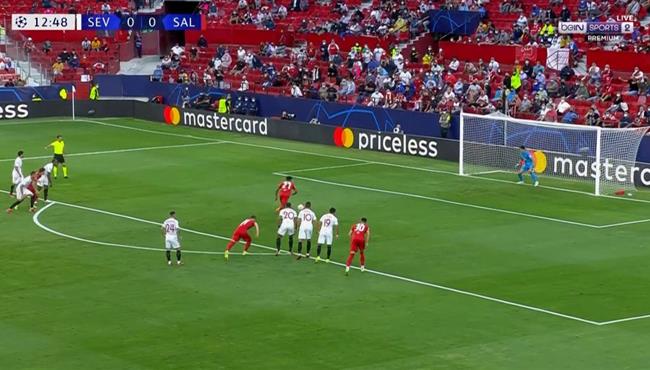 سالزبورج يهدر ركلة جزاء امام اشبيلية في دوري ابطال اوروبا