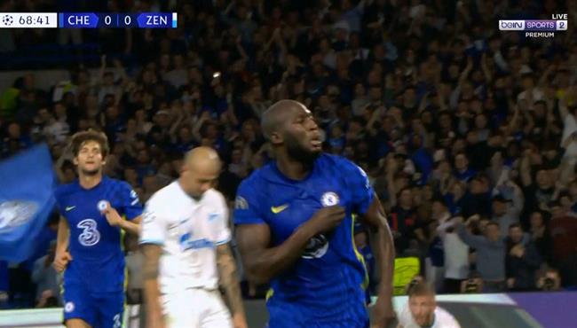 هدف لوكاكو في مرمي زينيت بدوري ابطال اوروبا