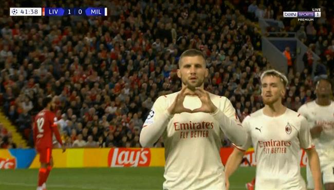 هدف تعادل ميلان مع ليفربول 1 1 دوري ابطال اوروبا