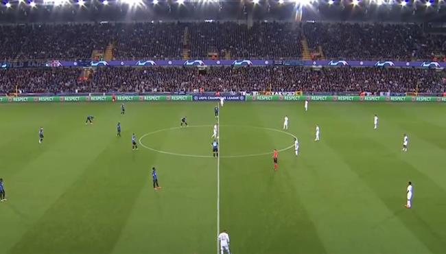 ملخص مباراة باريس سان جيرمان وكلوب بروج 1 1 دوري ابطال اوروبا