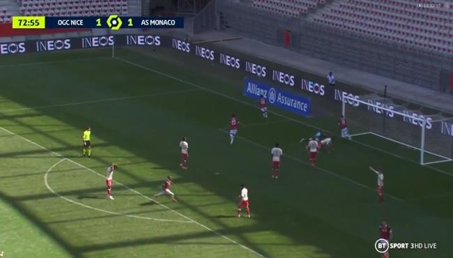 اهداف مباراة موناكو ونيس 2 2 الدوري الفرنسي