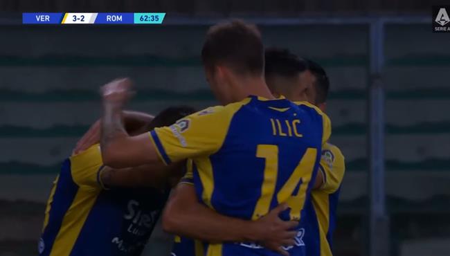 اهداف مباراة روما وفيرونا 2 3 الدوري الايطالي