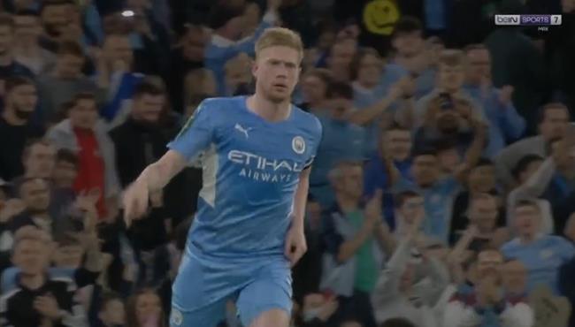 هدف دي بروين في مرمي وايكومب بكأس الرابطة الانجليزية