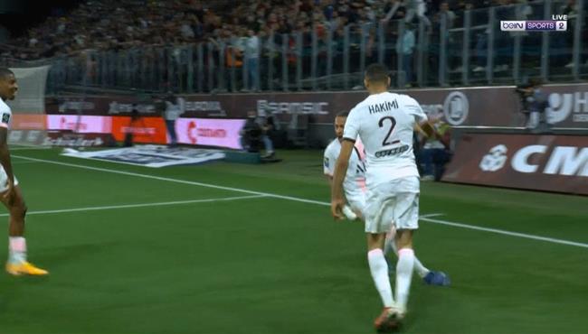هدف اشرف حكيمي الثاني القاتل في مرمي ميتز بالدوري الفرنسي