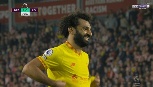 محمد صلاح يهدر انفراد تام امام برينتفورد بالدوري الانجليزي