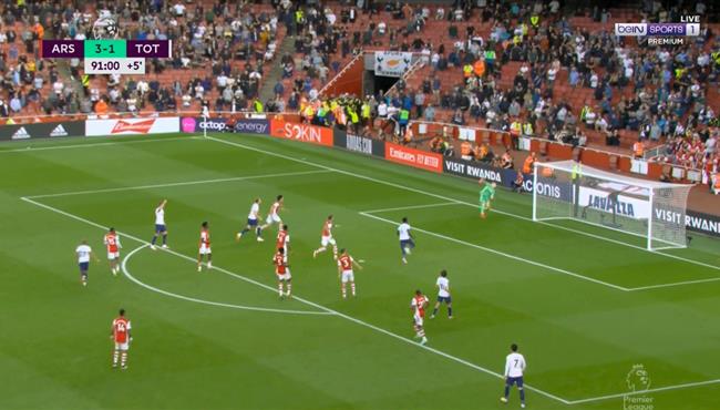 تصدي رامسدالي الخرافي في مباراة ارسنال وتوتنهام