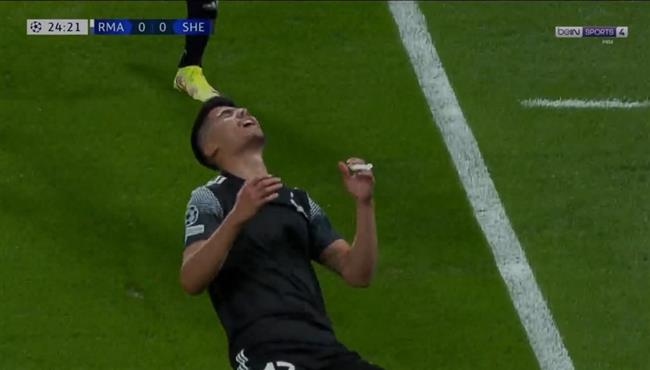 هدف شيريف الاول في مرمي ريال مدريد بدوري ابطال اوروبا