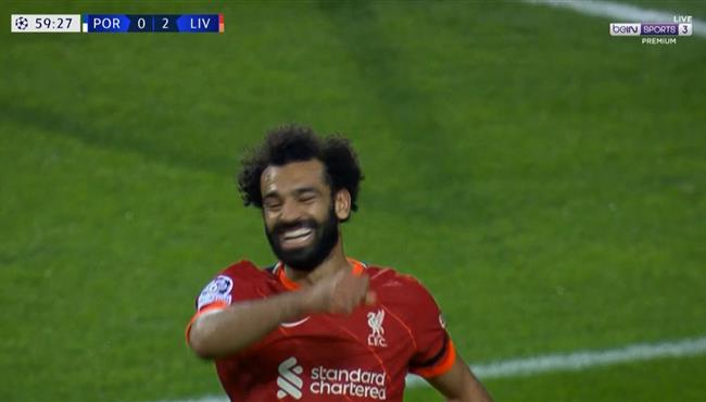 هدف محمد صلاح الثاني في مرمي بورتو بدوري ابطال اوروبا