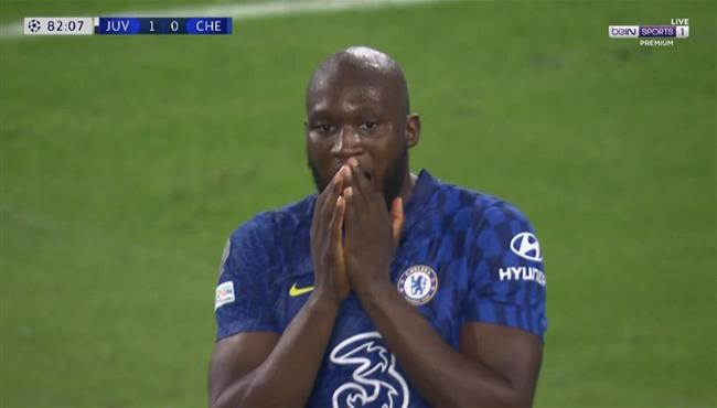 لوكاكو كاد ان يسجل هدف لتشيلسي امام يوفنتوس