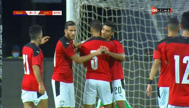 اهداف مباراة مصر وليبيريا 2 0 مباراة ودية