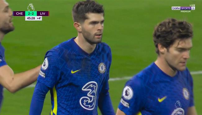 هدف بوليسيتش في مرمي ليفربول بالدوري الانجليزي