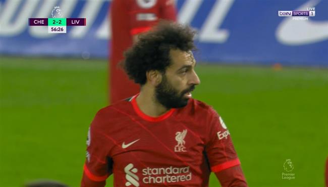 محمد صلاح كاد ان يسجل هدف عالمي امام تشيلسي بالدوري الانجليزي