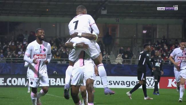 اهداف مباراة باريس سان جيرمان وفان 4 0 كأس فرنسا