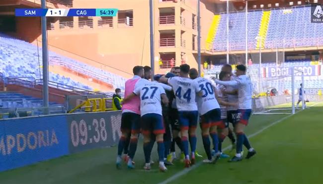 اهداف مباراة كالياري وسامبدوريا 2 1 الدوري الايطالي