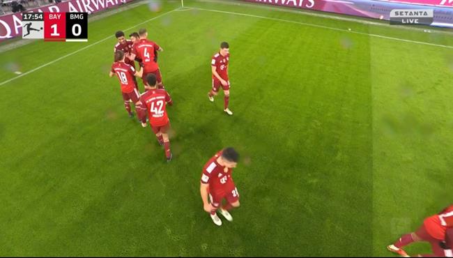 اهداف مباراة بايرن ميونخ وبوروسيا مونشنجلادباخ 1 2 الدوري الالماني