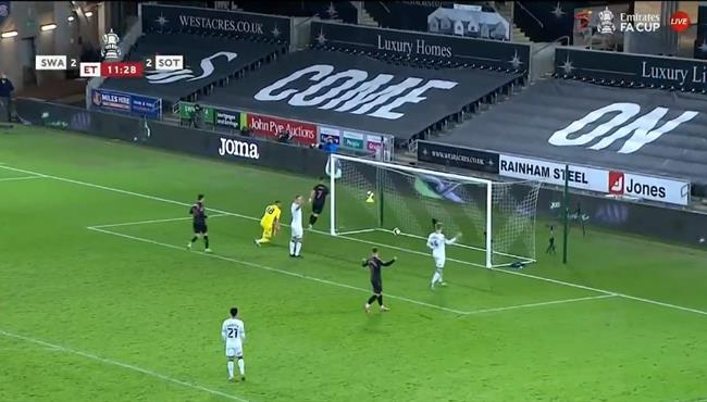 اهداف مباراة ساوثهامبتون وسوانزي سيتي 3 2 كأس الاتحاد الانجليزي